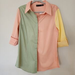 NWT New York & Company size Large button down shirt